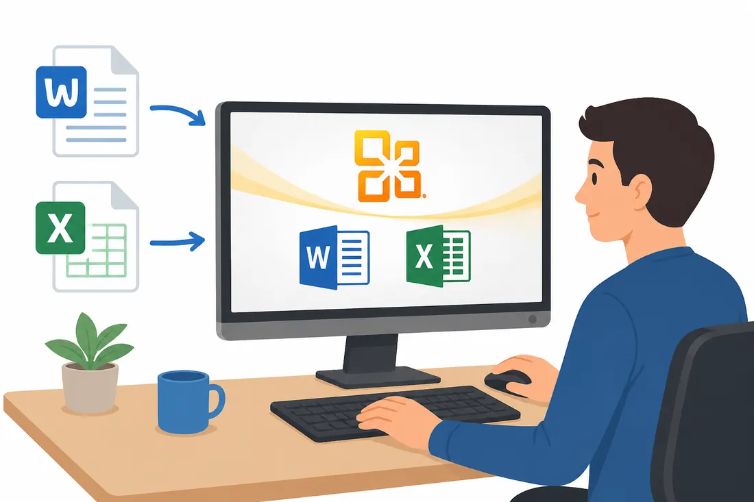 Ilustração: Como abrir arquivos .docx e .xlsx no Office 2010
