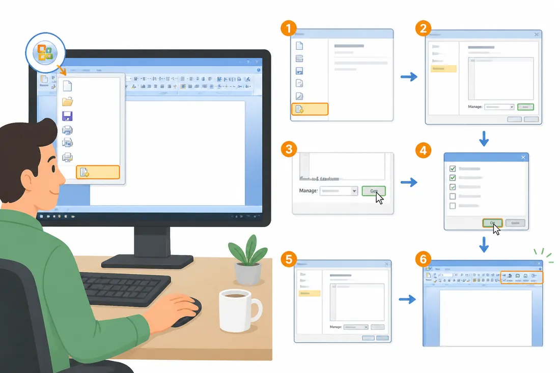 Como ativar suplementos (add-ins) no Office 2010