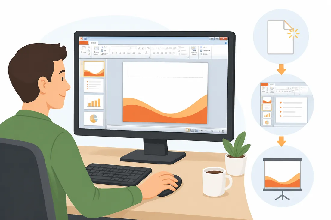 Ilustração: Como fazer apresentação no PowerPoint 2010