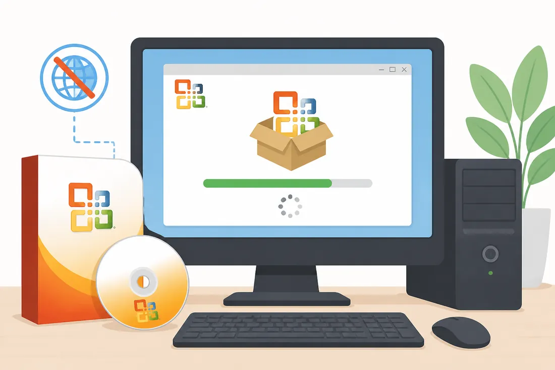 Ilustração: Como instalar o Office 2010 offline