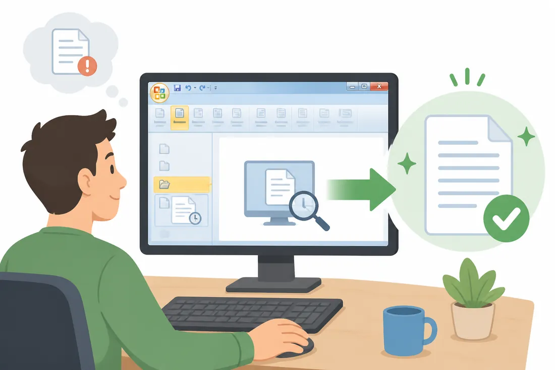 Ilustração: Como recuperar documento não salvo no Office 2010