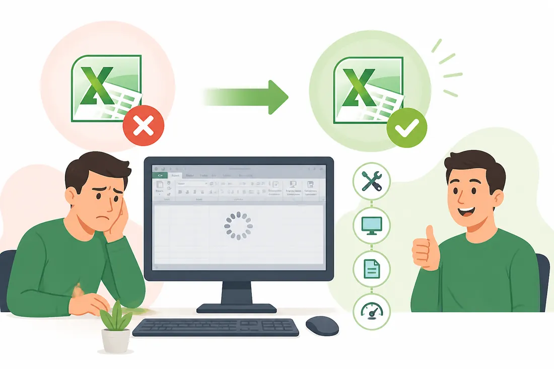 Ilustração: Excel 2010 não responde: soluções que funcionam