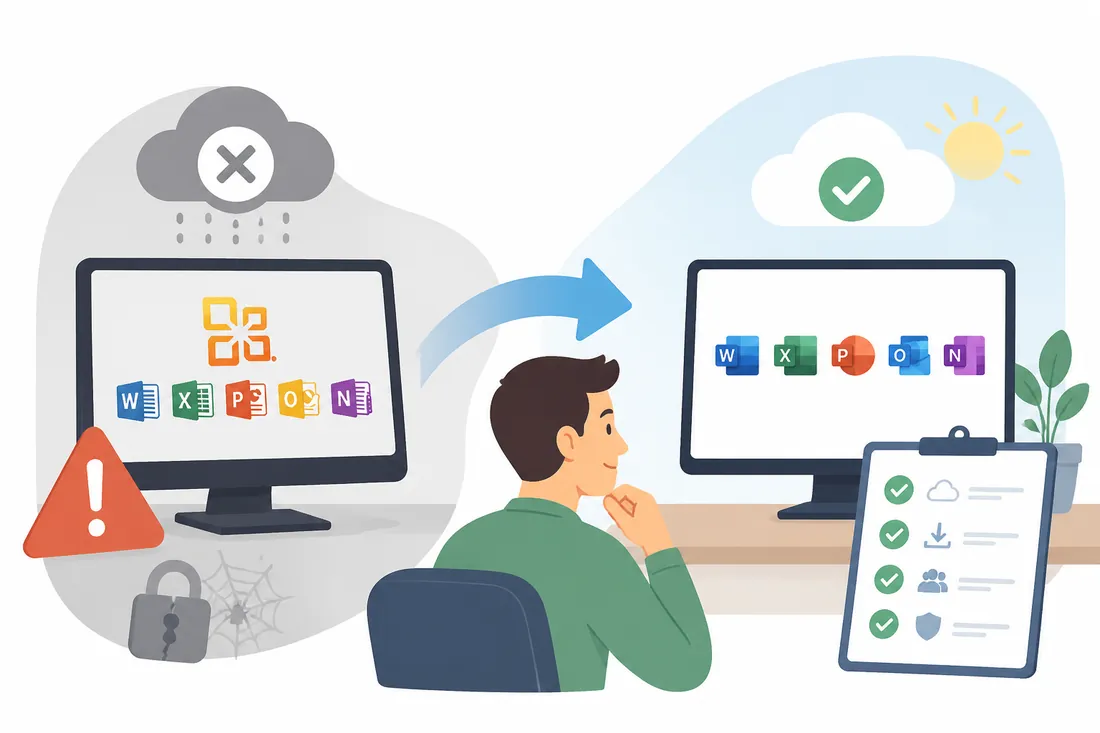 Ilustração: Fim do suporte do Office 2010: o que muda e o que fazer