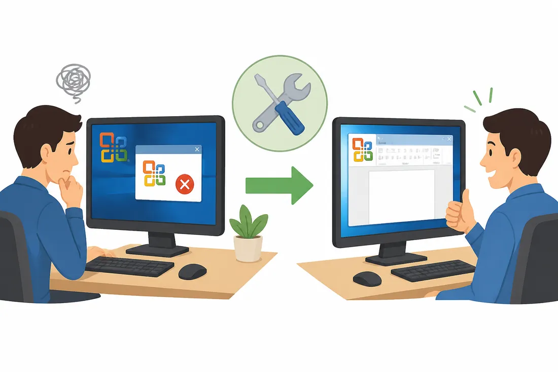 Ilustração: Office 2010 “parou de funcionar”: como corrigir