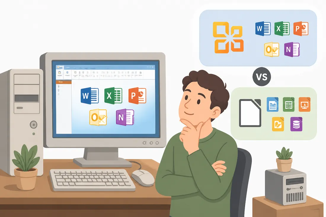 Ilustração: Office 2010 vs LibreOffice: qual usar num PC antigo
